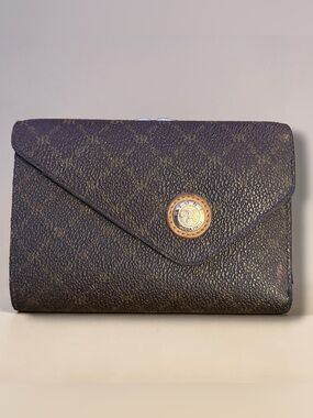 Vintage Rioni kiss lock trifold leather wallet